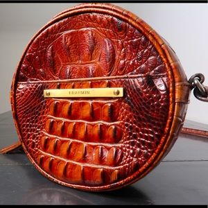 Brahmin Lane Circle Crossbody Croc Bag